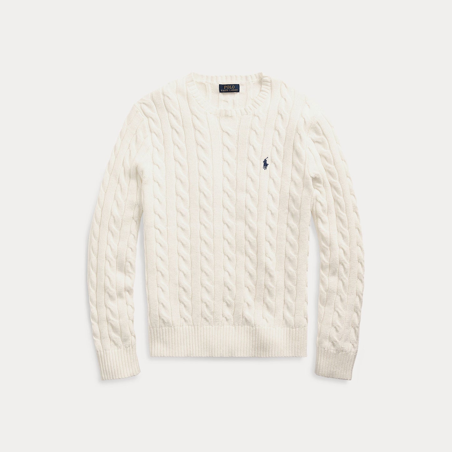 CABLE-KNIT COTTON SWEATER