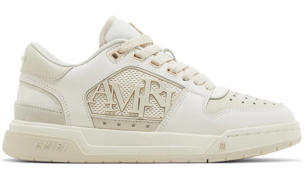 Amiri Classic Low 'Logo - White Alabaster'