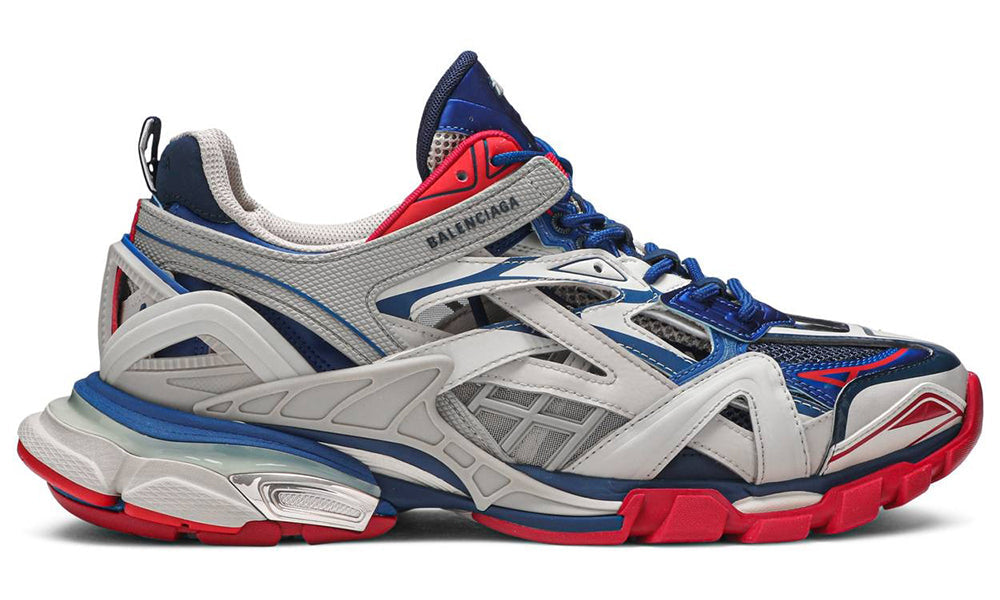 Balenciaga Men's Beige And Blue Track 2