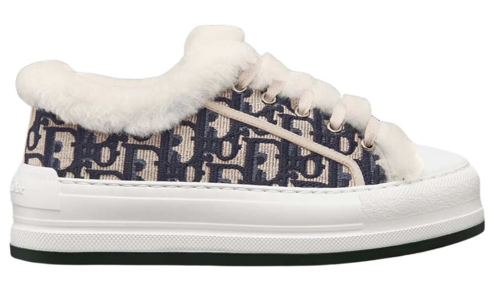Walk'n'Dior Platform Sneaker "White shearling lining"