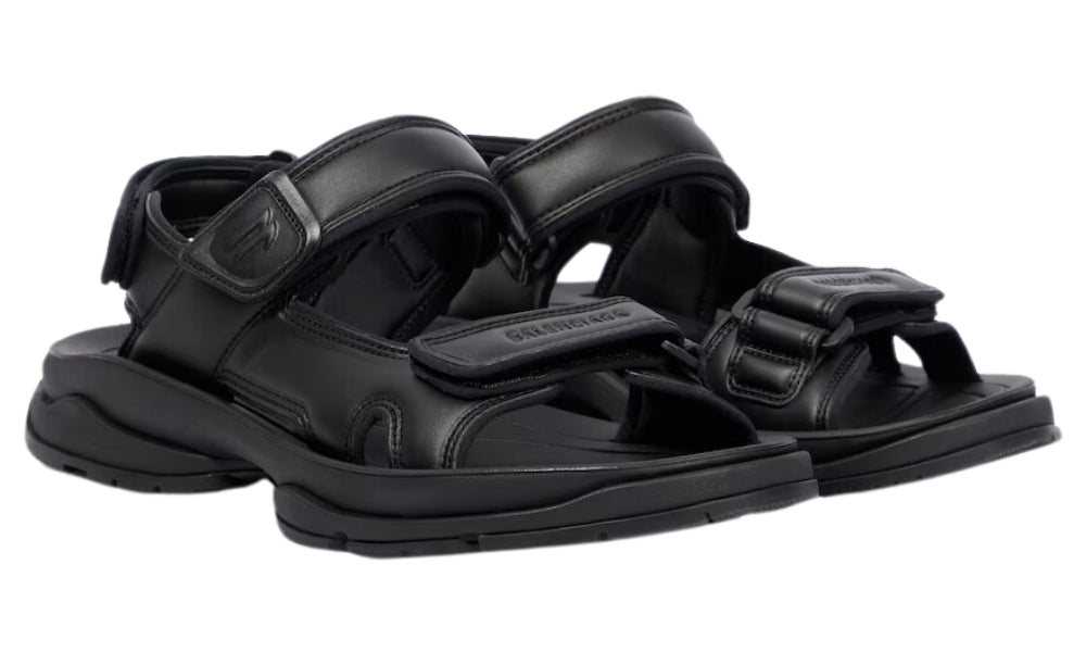 Balenciaga Tourist Sandal 'All Black'