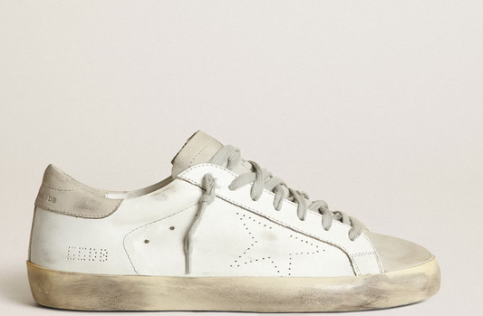 Super-Star with perforated star and ice-gray heel tab "ULTIMI PEZZI"