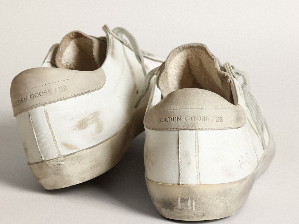 Super-Star with perforated star and ice-gray heel tab "ULTIMI PEZZI"