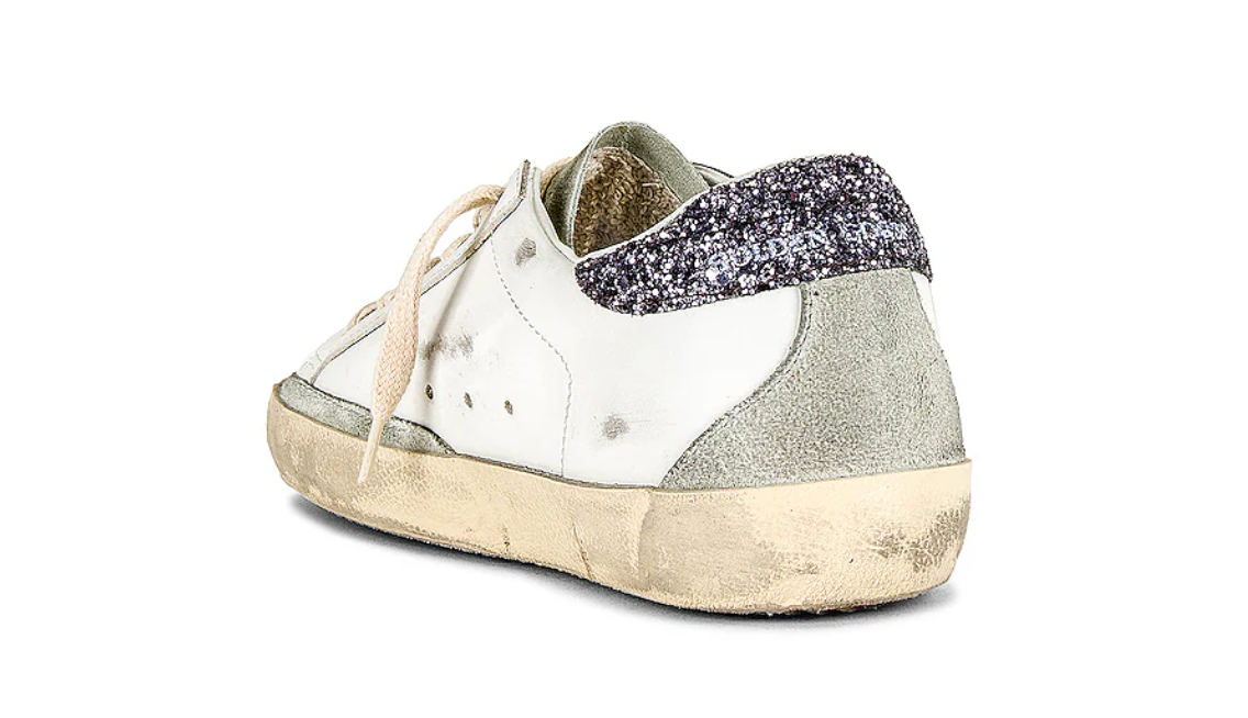 Golden Goose Super-Star Sneaker in White, Ice, & Grey "ULTIMI PEZZI"