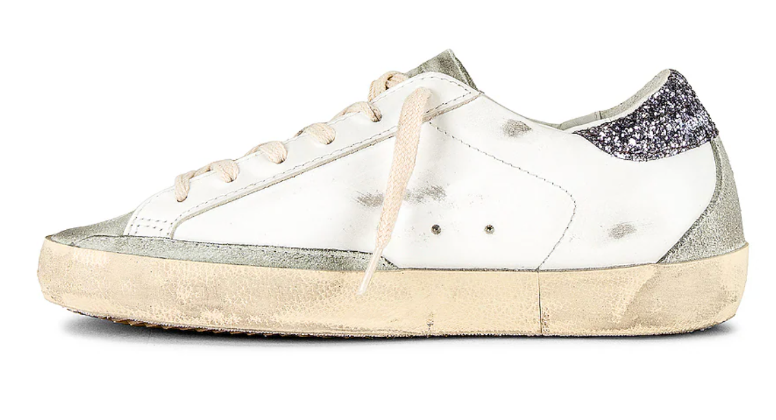 Golden Goose Super-Star Sneaker in White, Ice, & Grey "ULTIMI PEZZI"