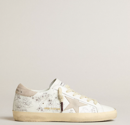 Super-Star LTD CNY in white leather with lettering on the upper "LIMITED"