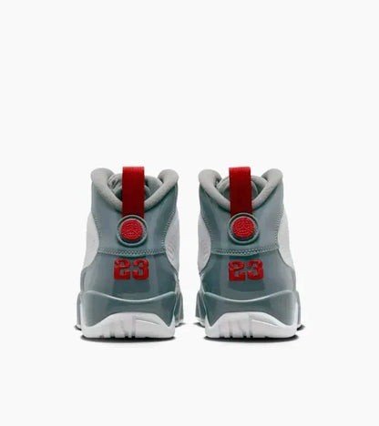 Air Jordan 9 White Cool Grey 'Fire Red' Sneakers for Men
