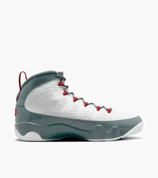 Air Jordan 9 White Cool Grey 'Fire Red' Sneakers for Men