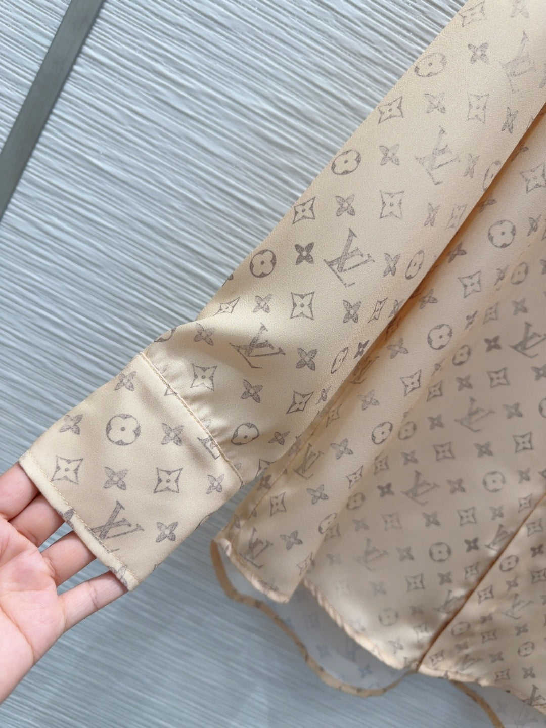 LV 25 Full Of Small Details Set Light Brown Poliester