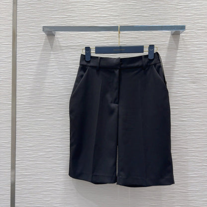 LV 25 Simple Elegant Vest Set Black Beige Poliester Wool