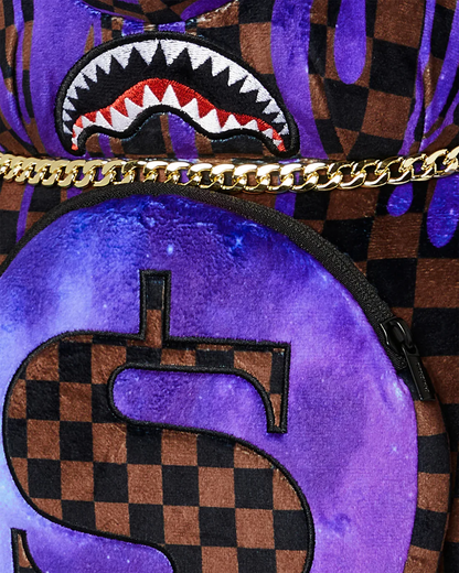 Zaino orsetto per bambino Sprayground Kid marrone con motivo a quadri