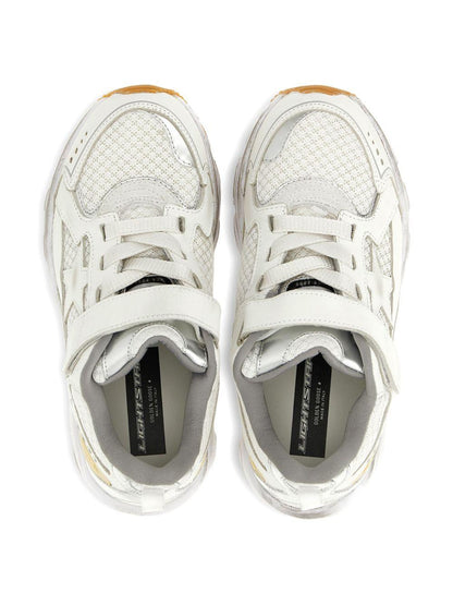 Sneakers per bambini Golden Goose Kids bianche con cinturino touch
