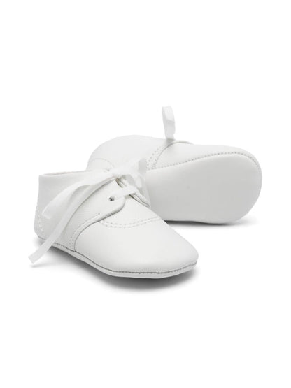Scarpe primi passi per neonato Golden Goose Kids bianco con lacci