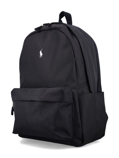 Zaino Polo Pony per bambini Polo Ralph Lauren Kids nero con motivo Polo Pony