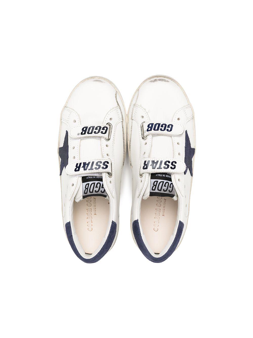 Sneakers per bambino Golden Goose Kids Superstar bianco con applicazione laterale stella