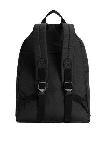 Zaino per bambino Dolce & Gabbana Kids nero con logo goffrato