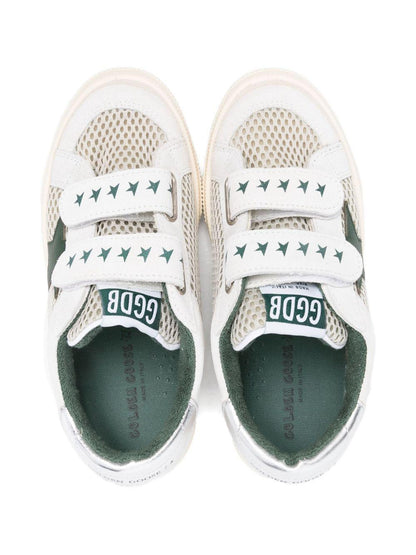 Sneakers per bambini Golden Goose Kids bianche con chiusure a strappo