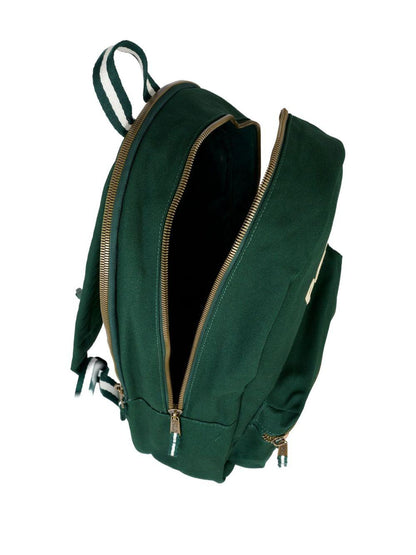 Zaino per bambini Polo Ralph Lauren Kids verde con toppa ricamata