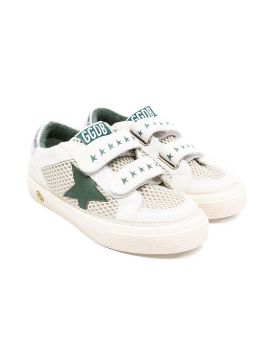 Sneakers per bambini Golden Goose Kids bianche con chiusure a strappo