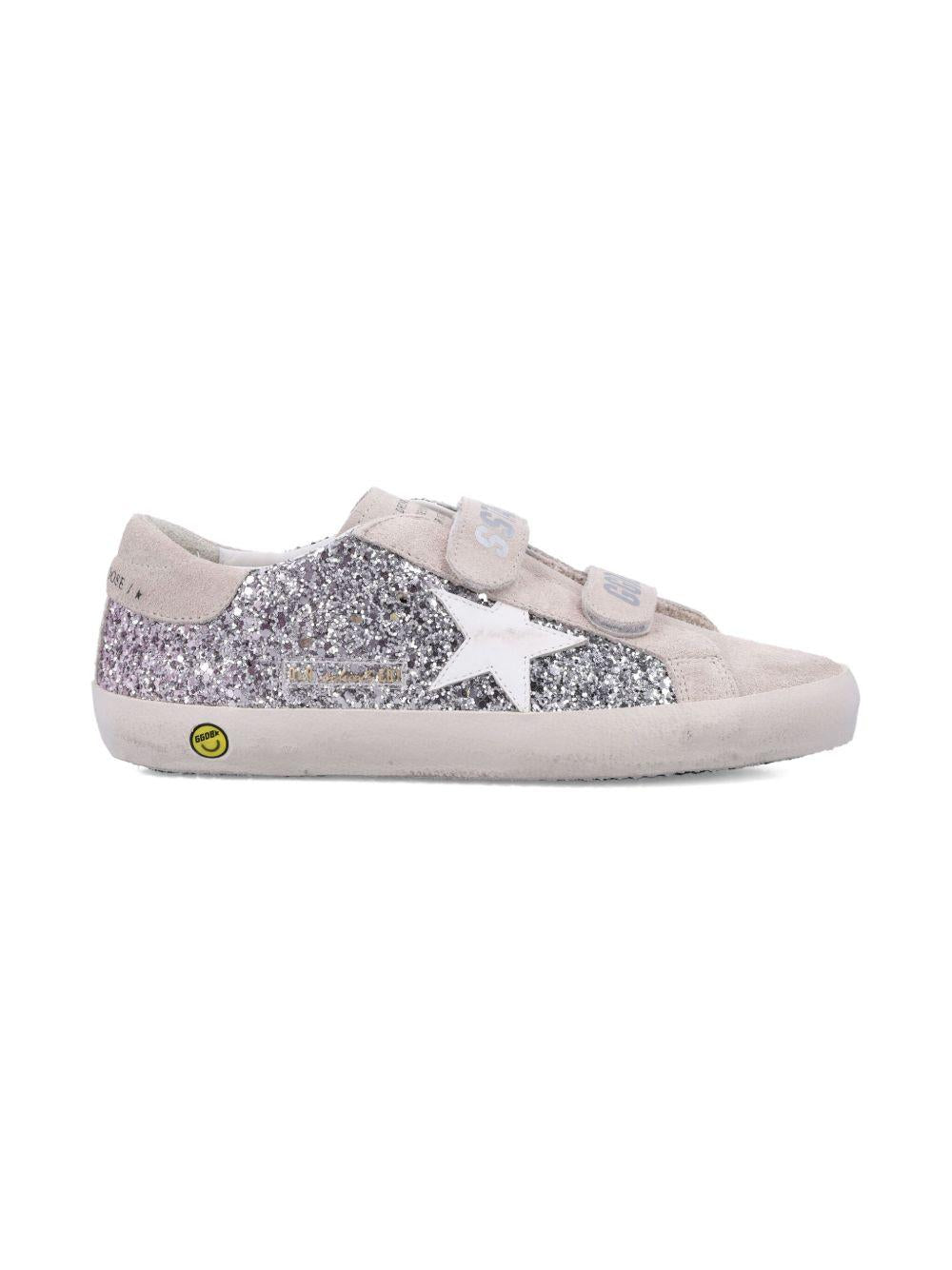 Sneakers per bambina Golden Goose Kids grigio con applicazione a stella