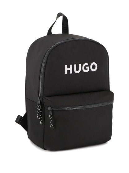 Zaino per bambini Hugo Kids nero con stampa