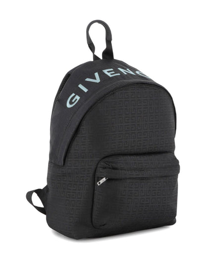 Zaino per bambini Givenchy Kids nero con logo ricamato