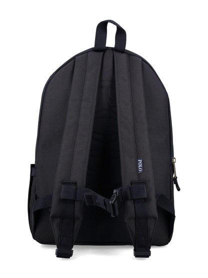 Zaino Polo Pony per bambini Polo Ralph Lauren Kids nero con motivo Polo Pony