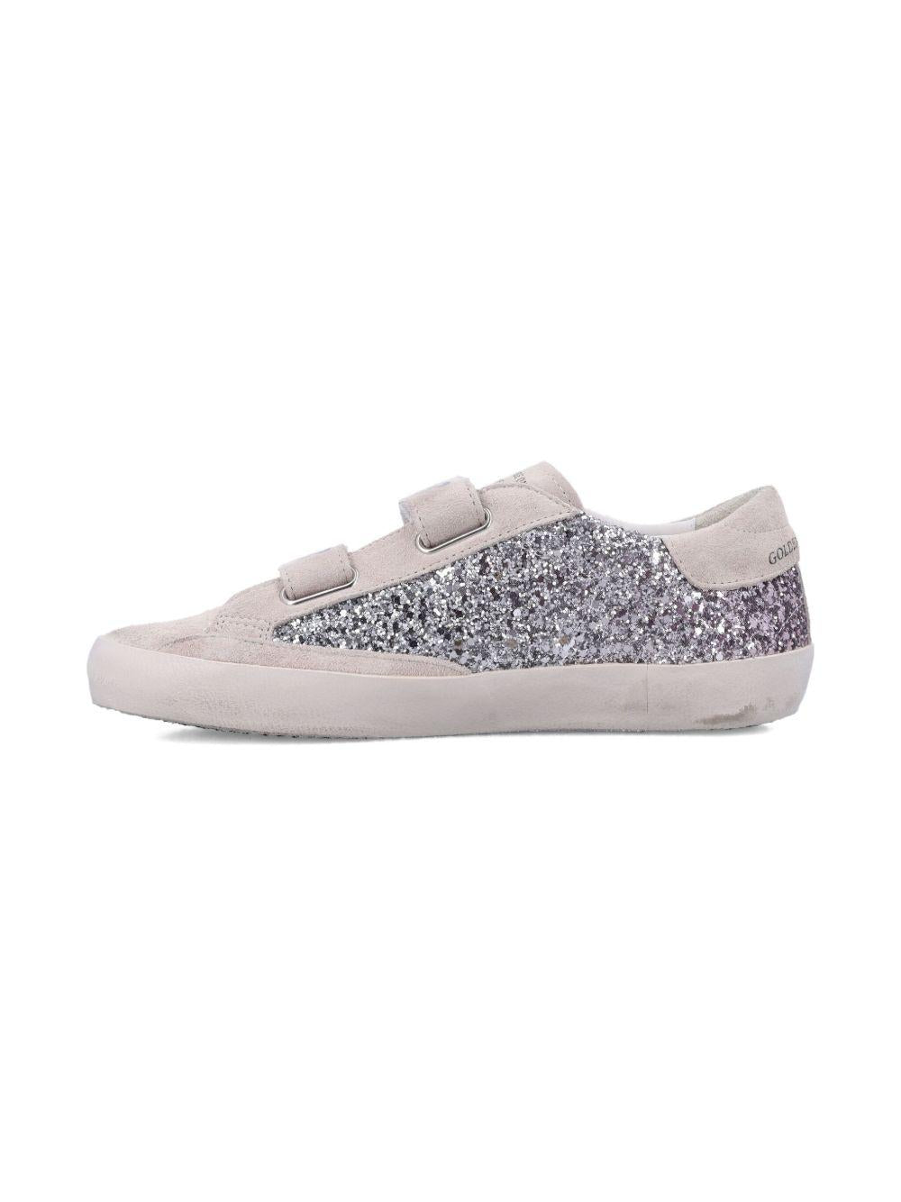 Sneakers per bambina Golden Goose Kids grigio con applicazione a stella