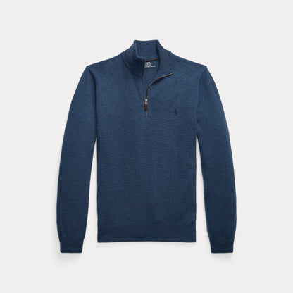 WOOL QUARTER-ZIP SWEATER