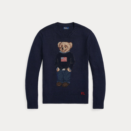 POLO BEAR COTTON-LINEN SWEATER