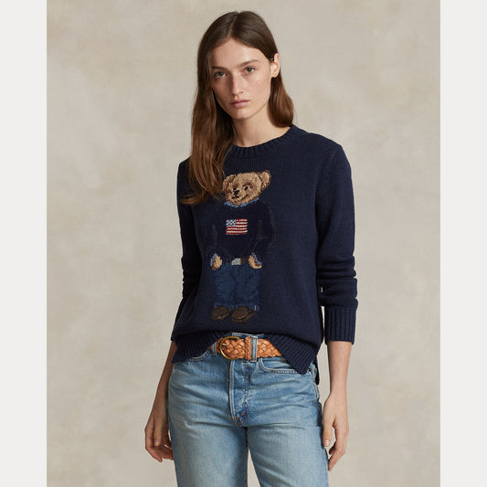 POLO BEAR COTTON-LINEN SWEATER
