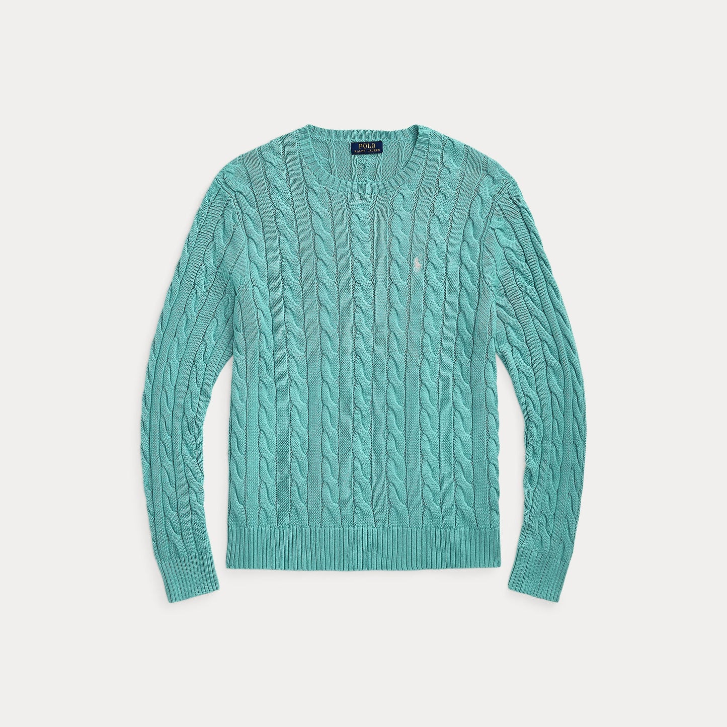 CABLE-KNIT COTTON SWEATER