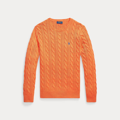 CABLE-KNIT COTTON SWEATER