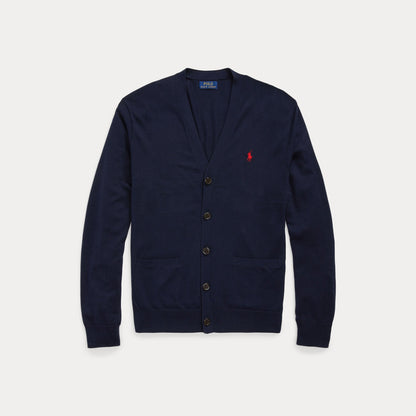 COTTON V-NECK CARDIGAN